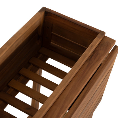 Planter Frame-foldable Table Floris Hm6535 Acacia Wood In Natural 65x80x78hcm.
