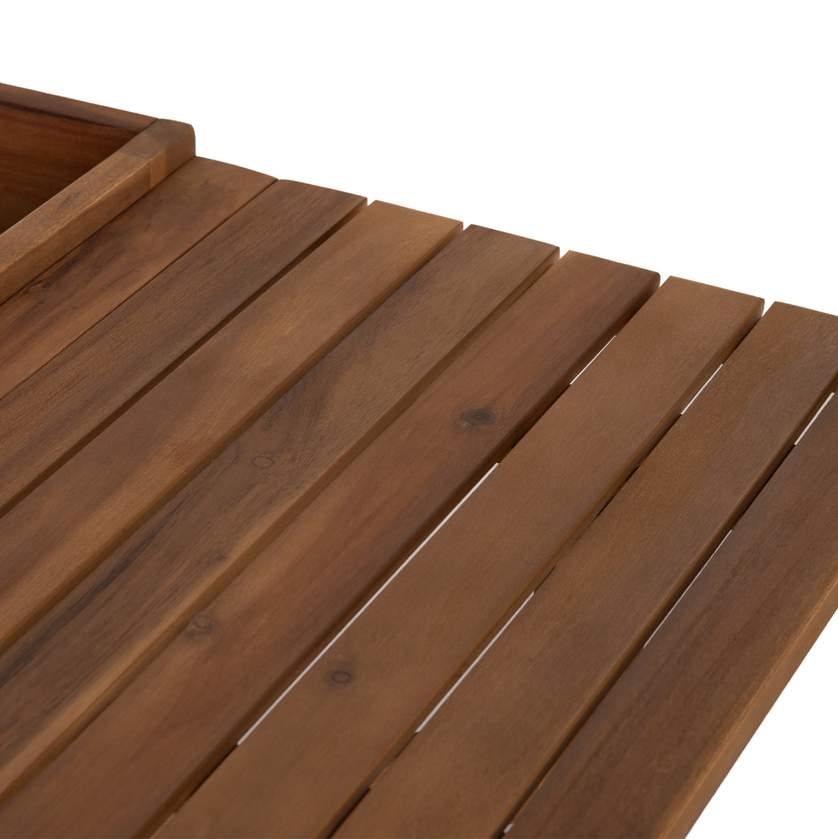 Planter Frame-foldable Table Floris Hm6535 Acacia Wood In Natural 65x80x78hcm.