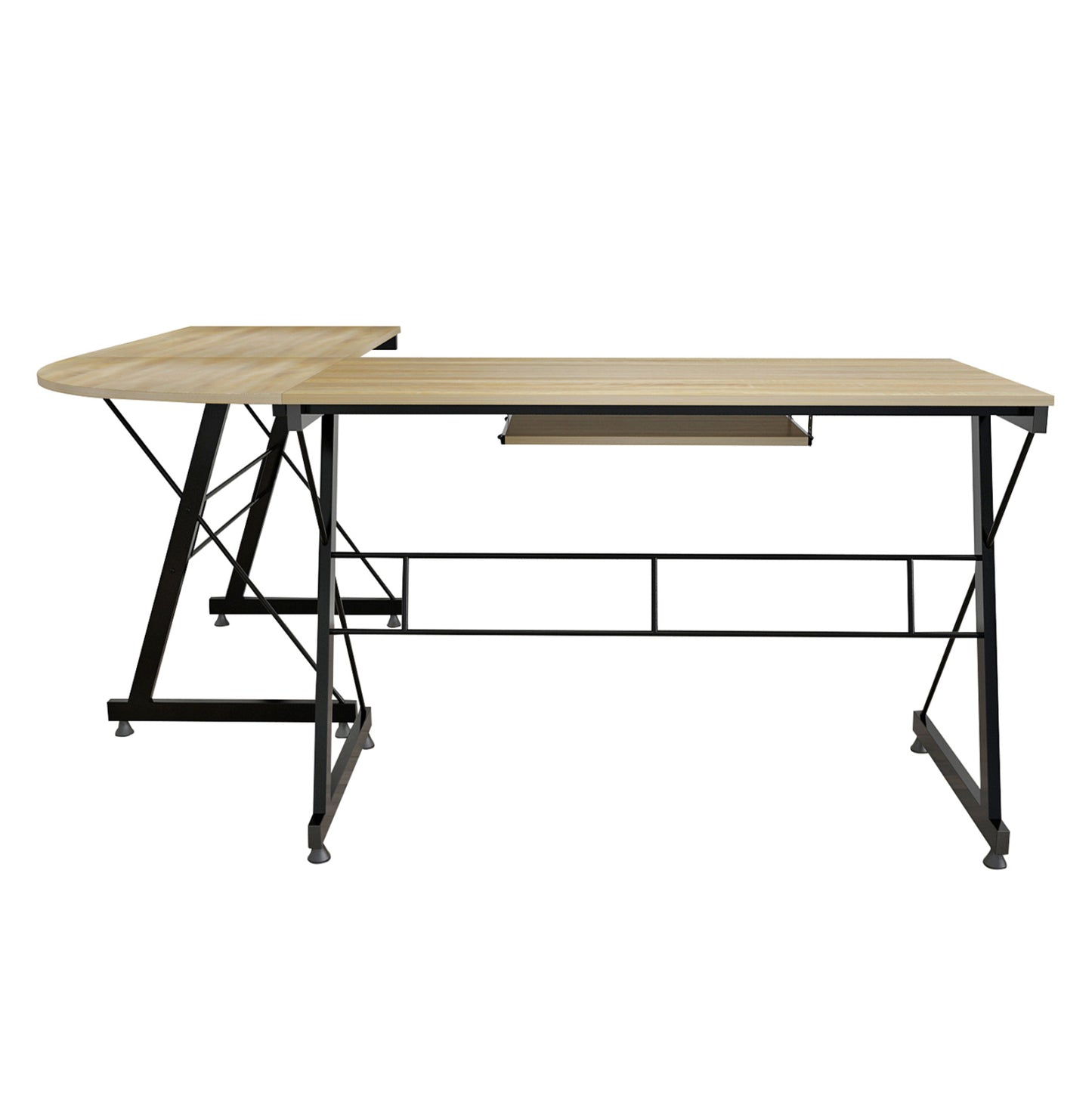 Corner Office Sonama With Metal Frame Hm2127.01 158Χ120Χ74cm.
