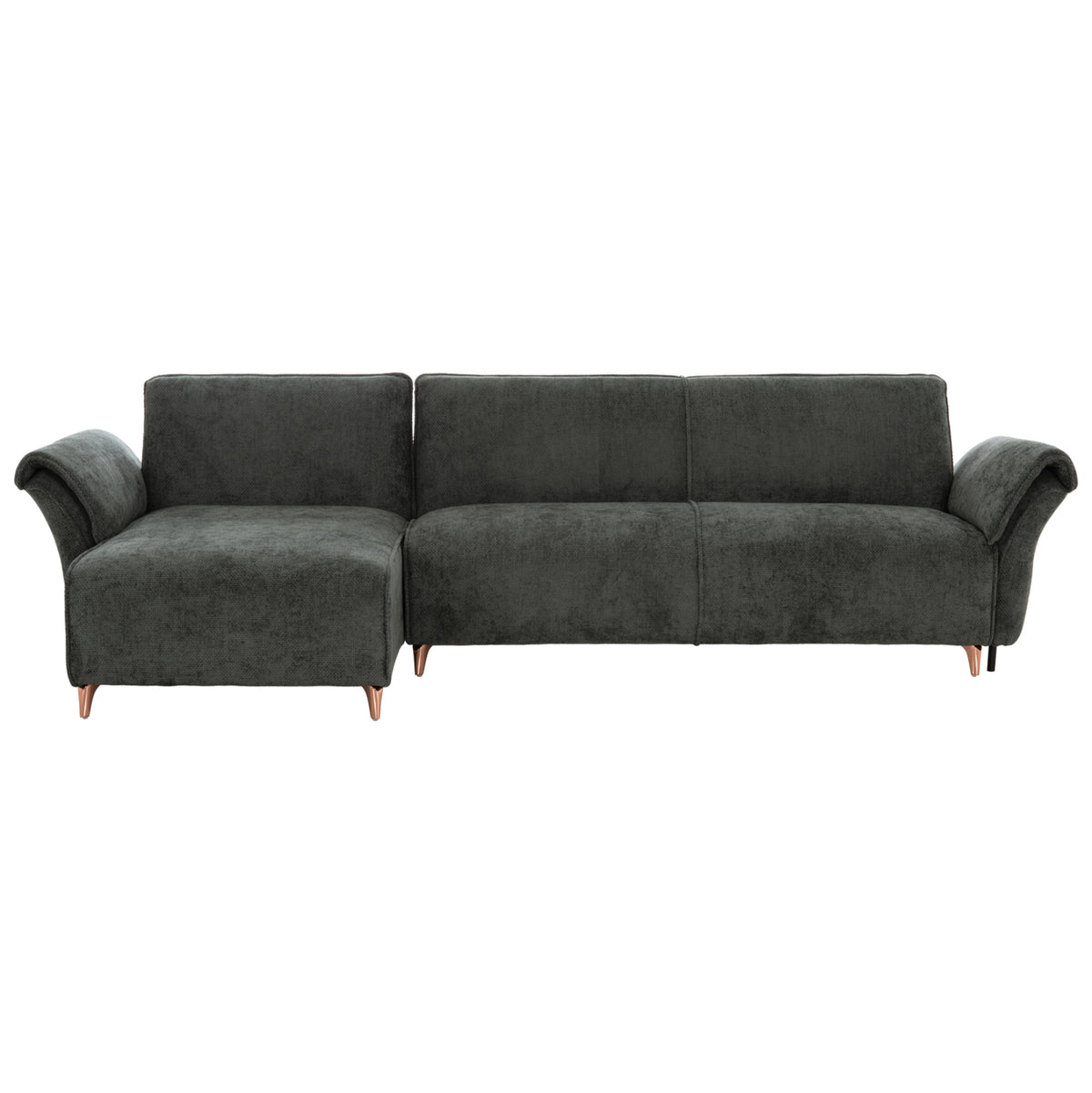 Corner Reversible Sofa-bed Mailo Green Fabric-metal Legs 300x145xH80cm