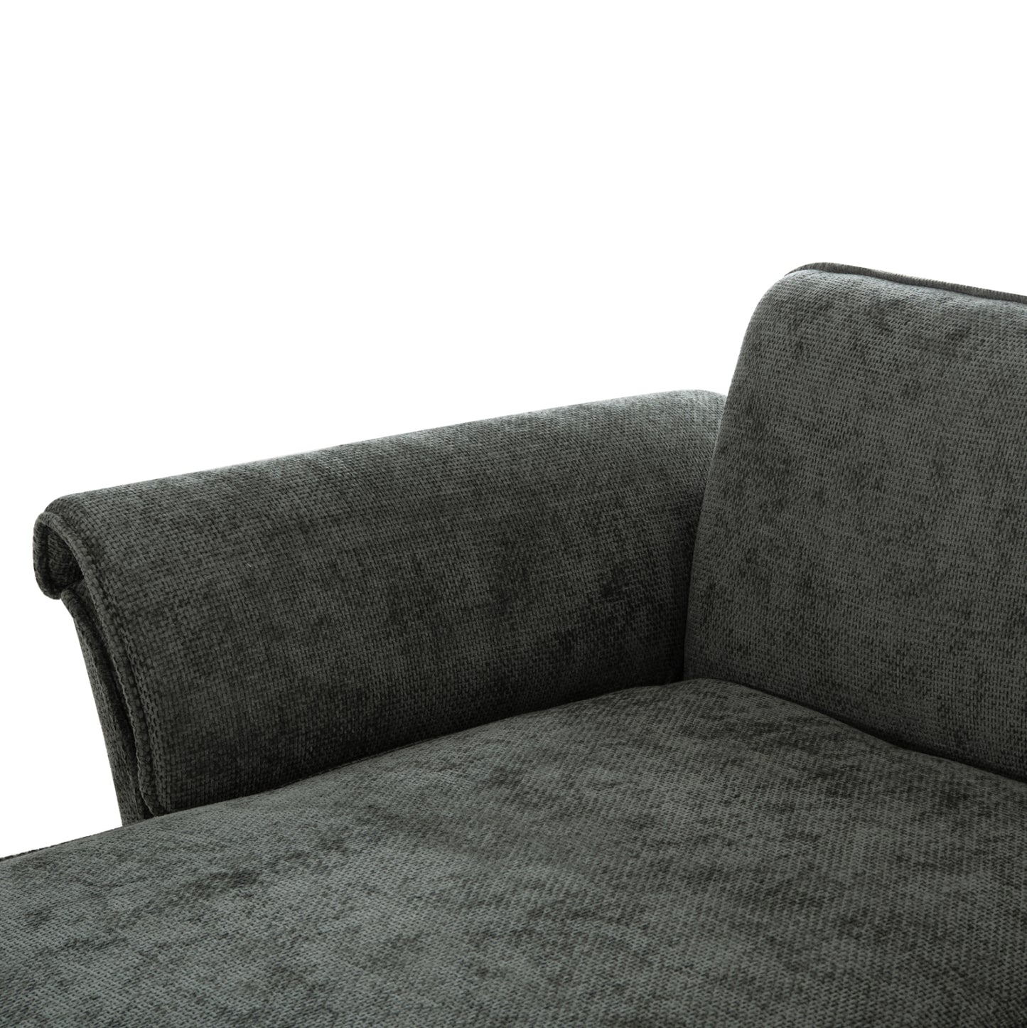 Corner Reversible Sofa-bed Mailo Hm6071.03 Green Fabric-metal Legs 300x145x80hcm.