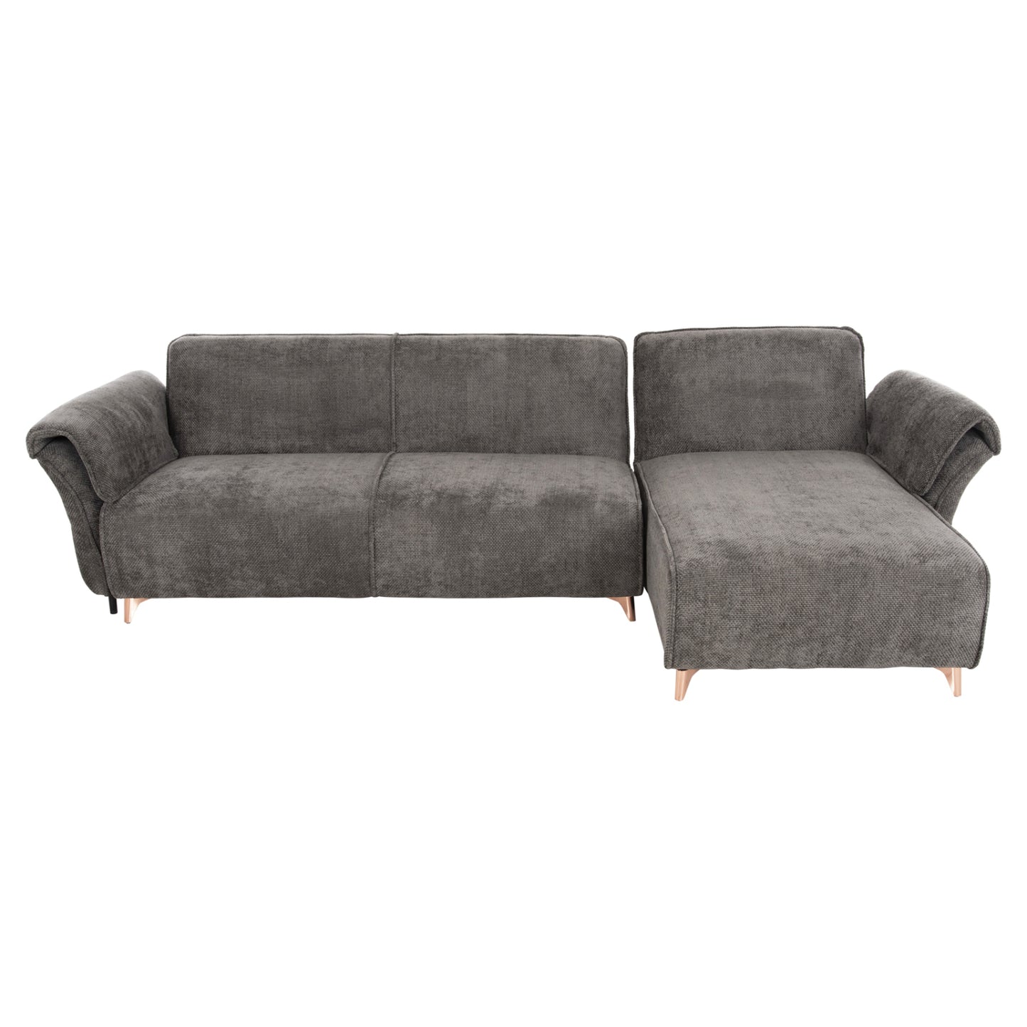 Corner Reversible Sofa-bed Mailo Hm6071.02 Dark Grey Fabric-metal Legs 300x145x80hcm.