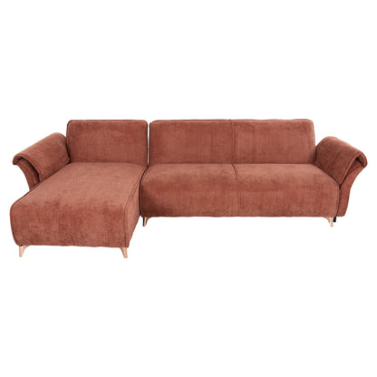 Corner Reversible Sofa-bed Mailo Hm6071.04 Orange Fabric-metal Legs 300x150x80hcm.