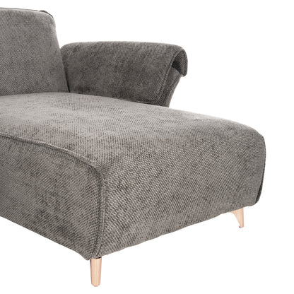 Corner Reversible Sofa-bed Mailo Hm6071.02 Dark Grey Fabric-metal Legs 300x145x80hcm.