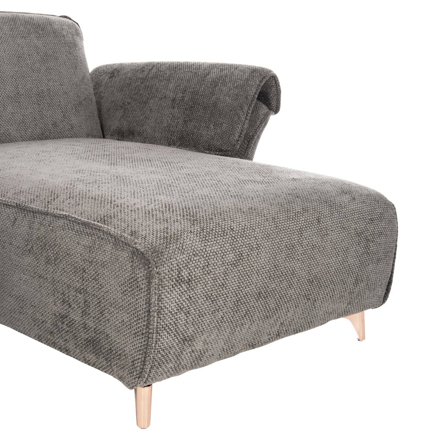 Corner Reversible Sofa-bed Mailo Hm6071.02 Dark Grey Fabric-metal Legs 300x145x80hcm.