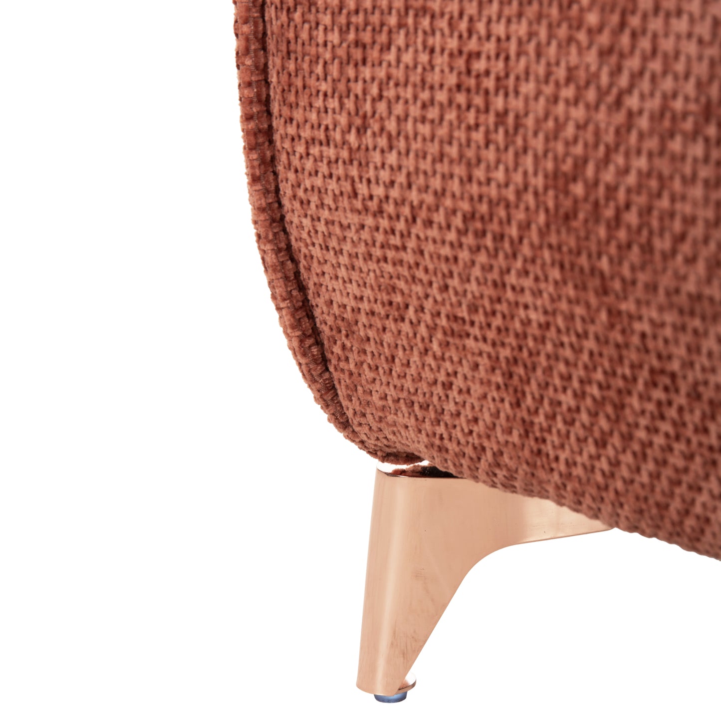 Corner Reversible Sofa-bed Mailo Hm6071.04 Orange Fabric-metal Legs 300x150x80hcm.