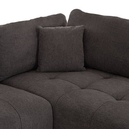 Corner Sofa Reversible Medel Hm3288.01 Grey P.e. Fabric 290x208x80hcm.