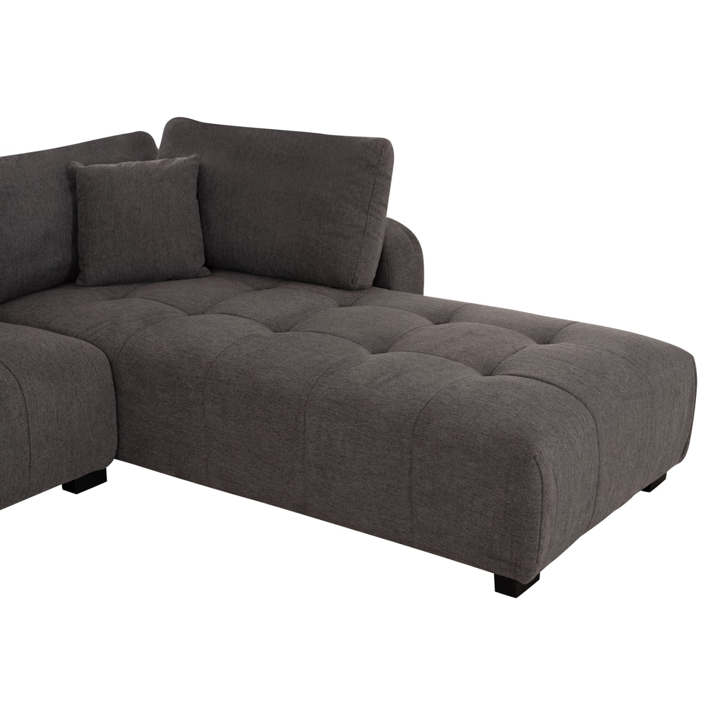 Corner Sofa Reversible Medel Hm3288.01 Grey P.e. Fabric 290x208x80hcm.