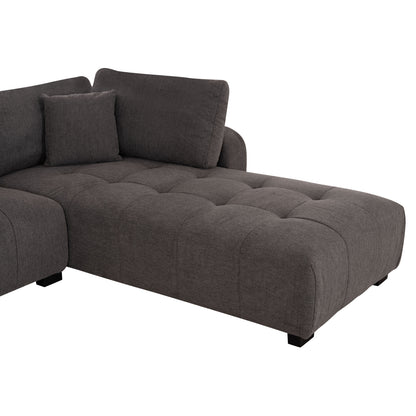 Corner Sofa Reversible Medel Hm3288.01 Grey P.e. Fabric 290x208x80hcm.