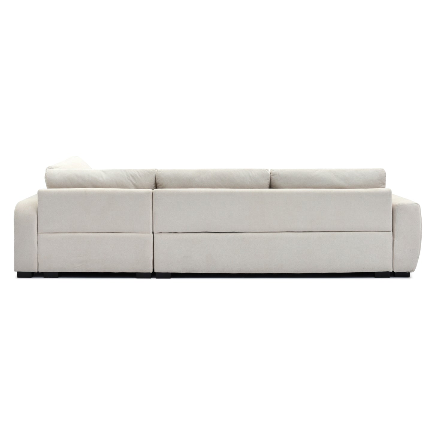 Corner Sofa Reversible Medel Hm3288.02 Ecru P.e. Fabric 296x208x80hcm.