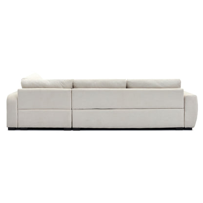 Corner Sofa Reversible Medel Hm3288.02 Ecru P.e. Fabric 296x208x80hcm.
