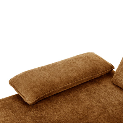 Corner (left) Sofa-bed Convert Hm3268.02l Brick Red Fabric 283x188x100hcm.
