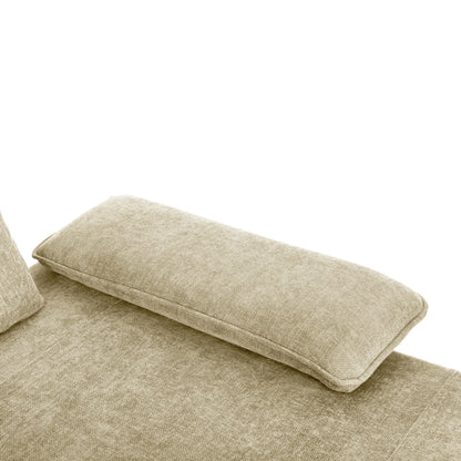 Corner (right) Sofa-bed Convert Hm3268.01r Ecru Fabric 283x188x100hcm.