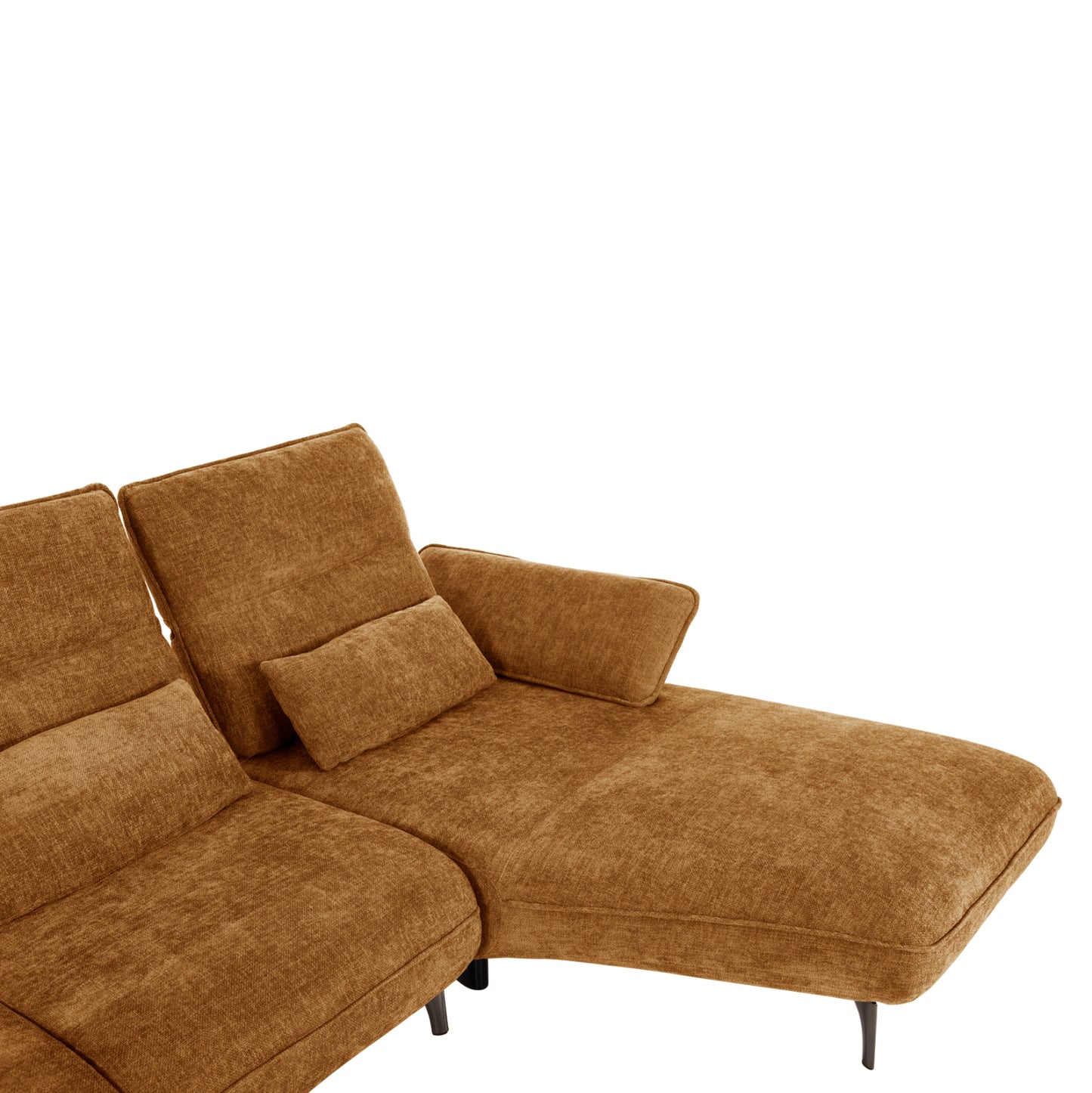 Corner (right) Sofa-bed Convert Hm3268.02r Brick Red Fabric 283x188x100hcm.