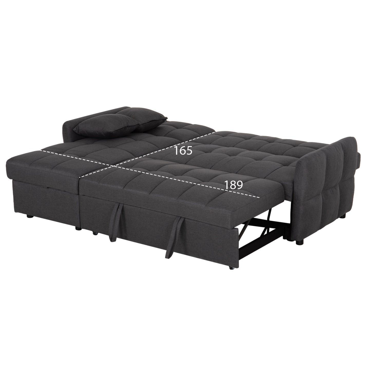 Corner Sofabed Reversible Nezu Hm3294.01 Grey Fabric 210x140x78hcm.