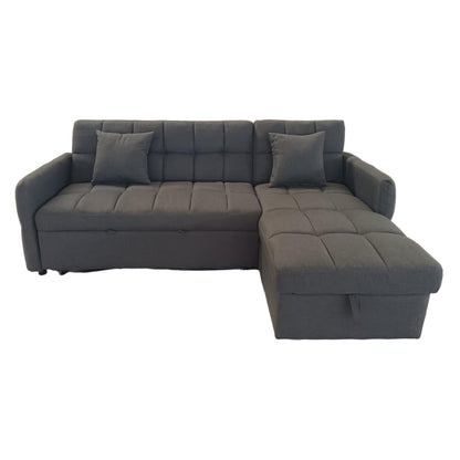 Corner Sofabed Reversible Nezu Hm3294.01 Grey Fabric 213x145x83hcm.