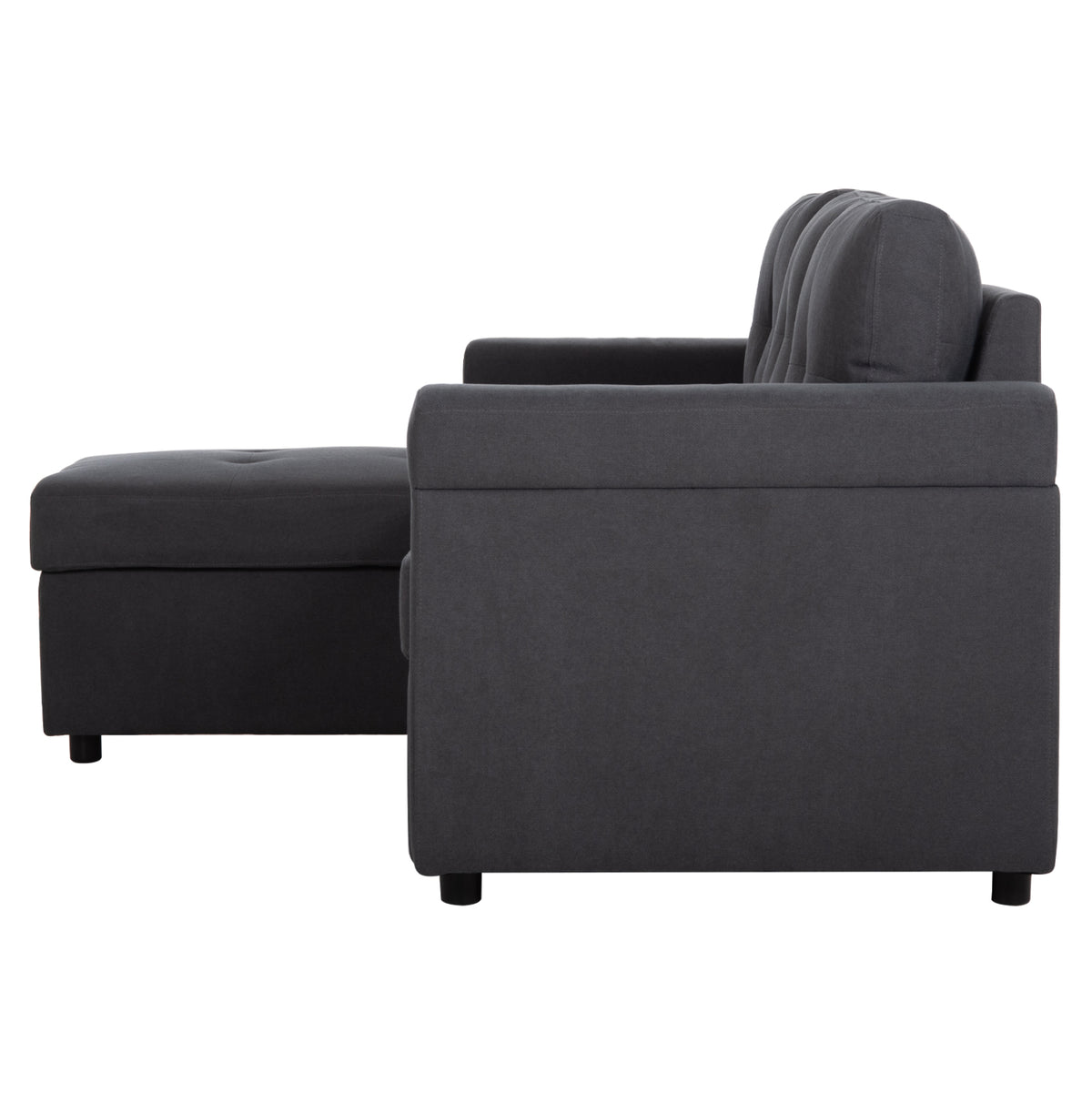 Corner Sofa-bed Reversible Sal Hm3310.11 Dark Grey Fabric 213x136x84hcm