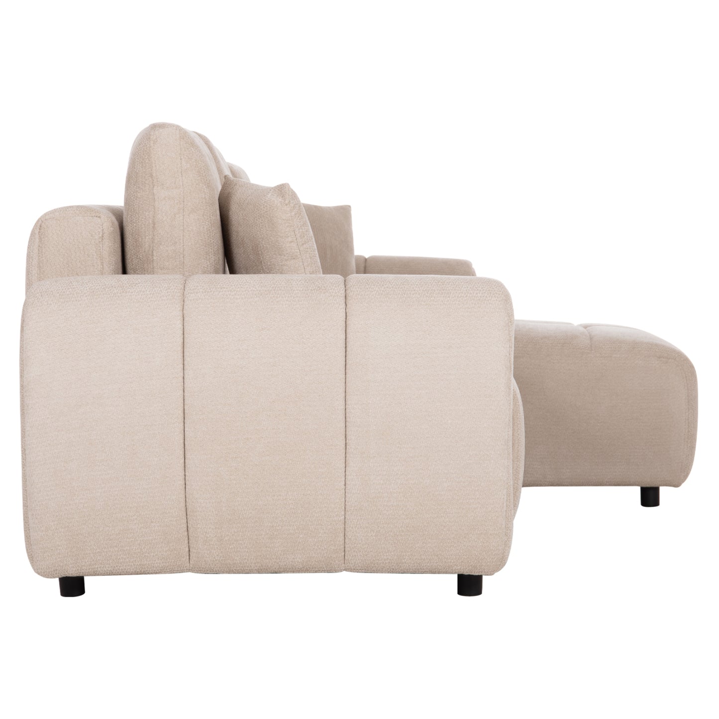 Corner Sofabed Reversible Gert Hm3349.02 Beige Chenille Fabric 253x142x85hcm.