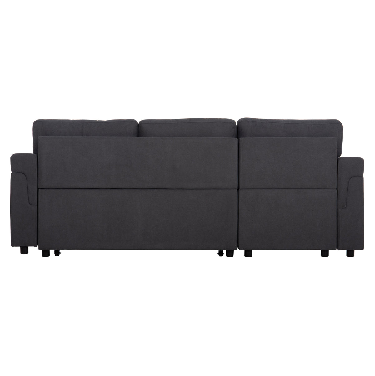 Corner Sofa-bed Reversible Sal Hm3310.11 Dark Grey Fabric 213x136x84hcm