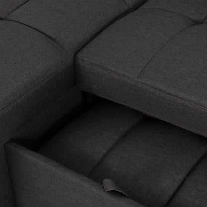 Corner Sofabed Reversible Nezu Hm3294.01 Grey Fabric 210x140x78hcm.