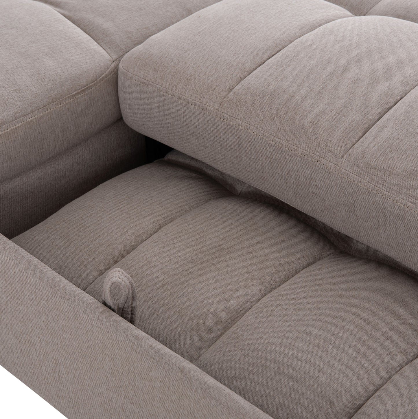 Corner Sofabed Reversible Nezu Hm3294.02 Beige Fabric 210x140x78hcm.