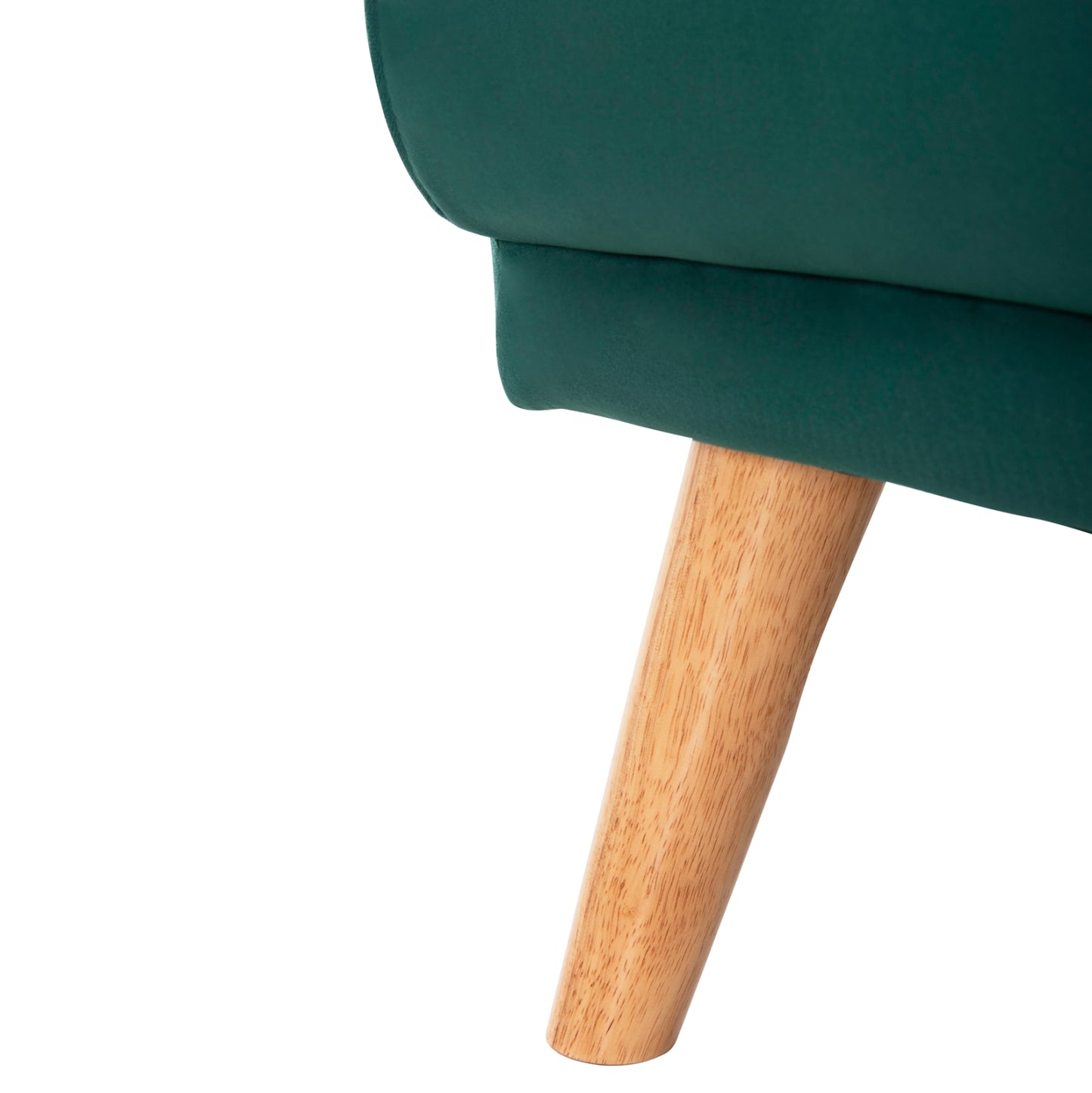Corner Sofa-bed Reversible Panthea Hm3127.13 Cypress Green Velvet 260x155x86hcm.