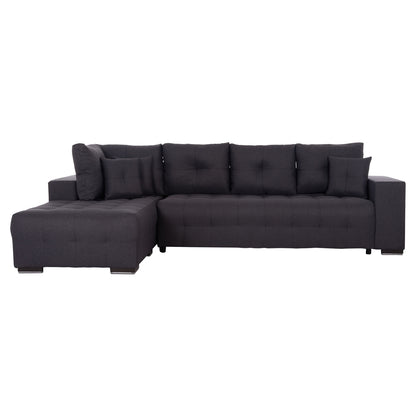 Corner Sofa-bed With Storage Space Trendston Hm3302.01l Grey Fabric 298x177x95hcm.