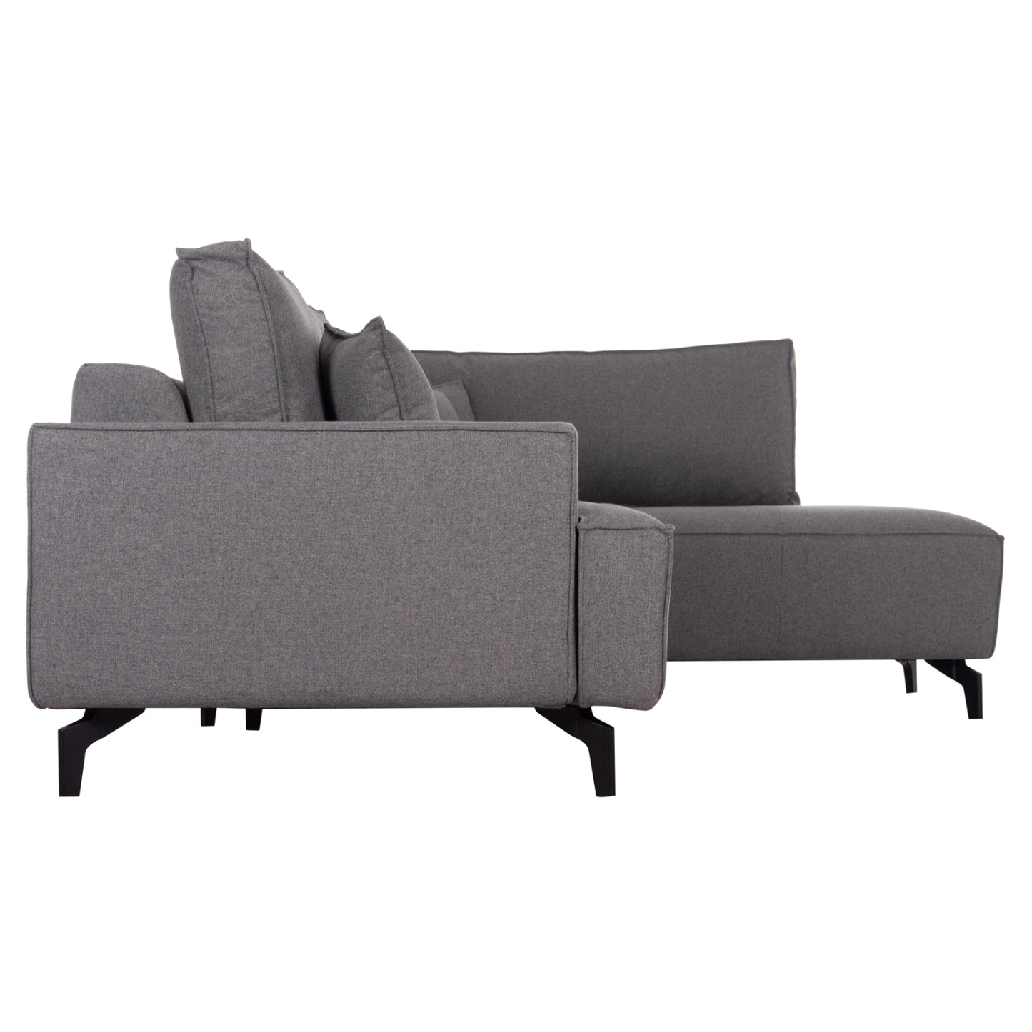 Corner Sofa-bed With Storage Space Saffira Hm3303.01r Grey Fabric 270x195x100hcm.