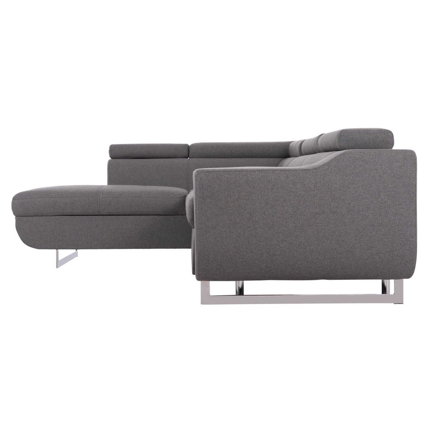 Corner Sofa-bed With Storage Space Encore Hm3301.01l Grey Fabric 285x205x90hcm.