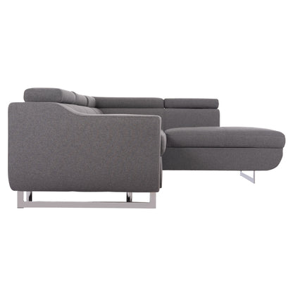 Corner Sofa-bed With Storage Space Encore Hm3301.01r Grey Fabric 285x205x90hcm.