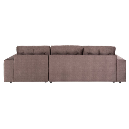 Corner Sofa-bed With Storage Space Clancy Hm3281.03r Brown Fabric 308x181x92hcm.