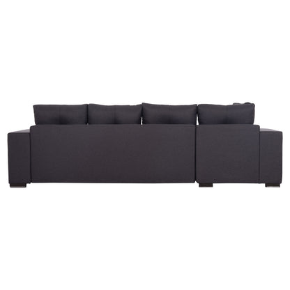 Corner Sofa-bed With Storage Space Trendston Hm3302.01l Grey Fabric 298x177x95hcm.