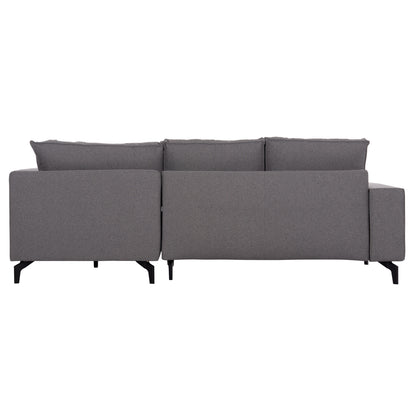 Corner Sofa-bed With Storage Space Saffira Hm3303.01r Grey Fabric 270x195x100hcm.