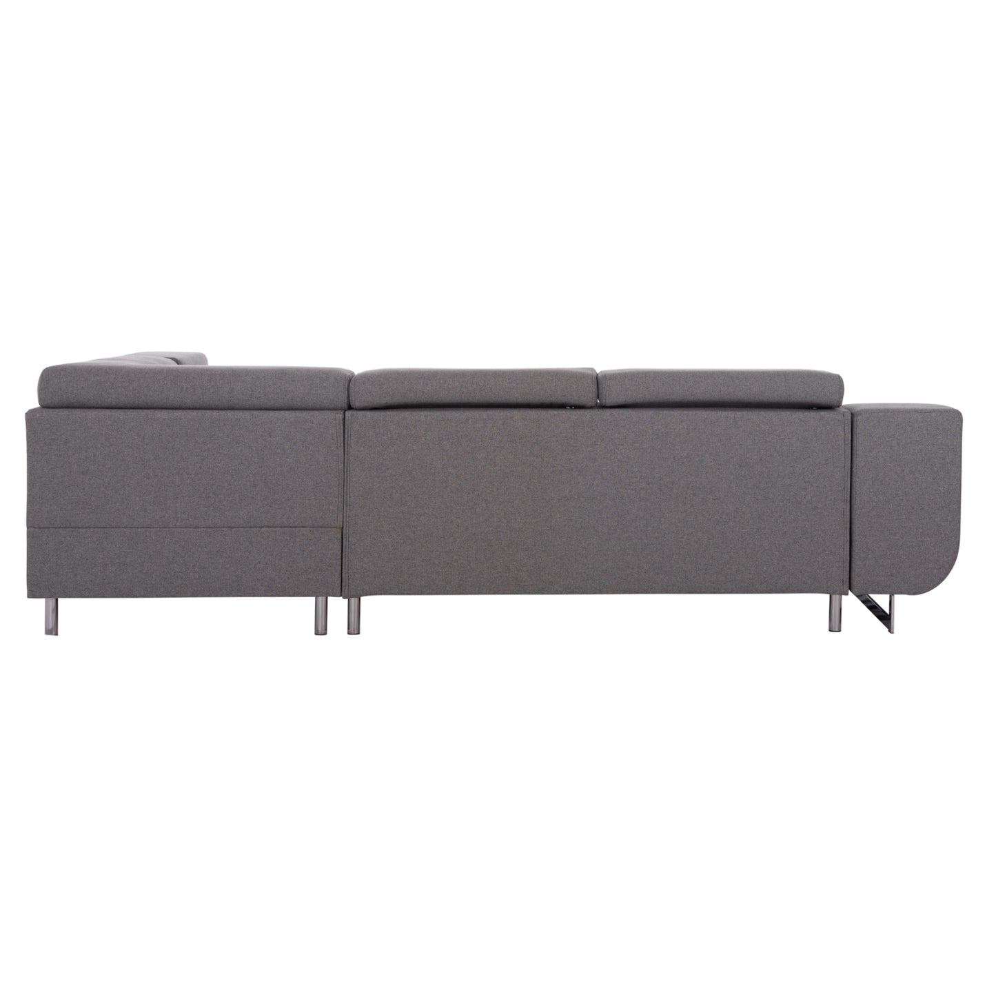 Corner Sofa-bed With Storage Space Encore Hm3301.01r Grey Fabric 285x205x90hcm.