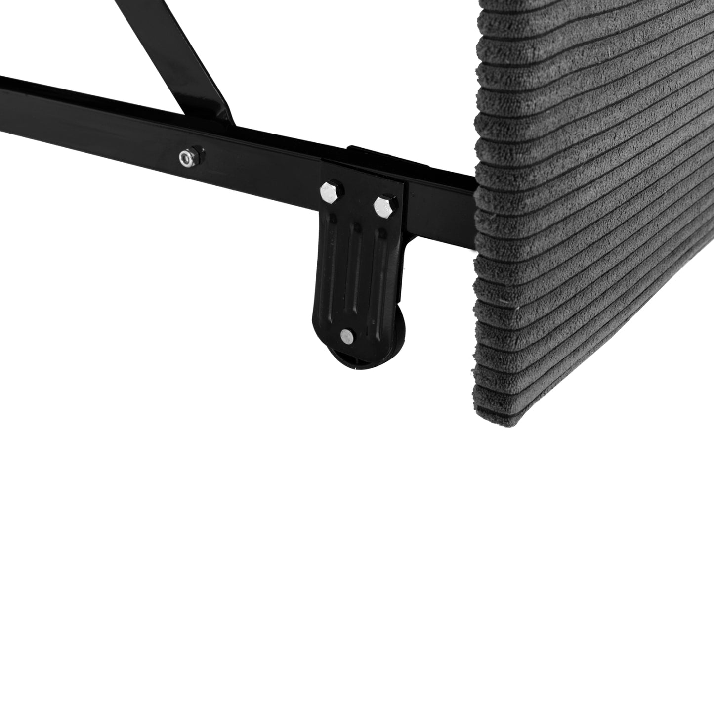 Corner Sofa-bed With Storage Space Aldo Hm3276.02r Anthracite Fabric 256x91-159x87hcm.