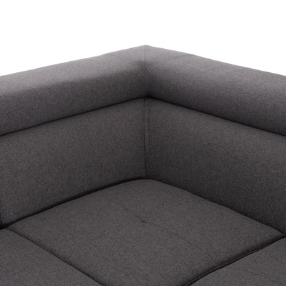 Corner Sofa-bed With Storage Space Encore Hm3301.01r Grey Fabric 285x205x90hcm.