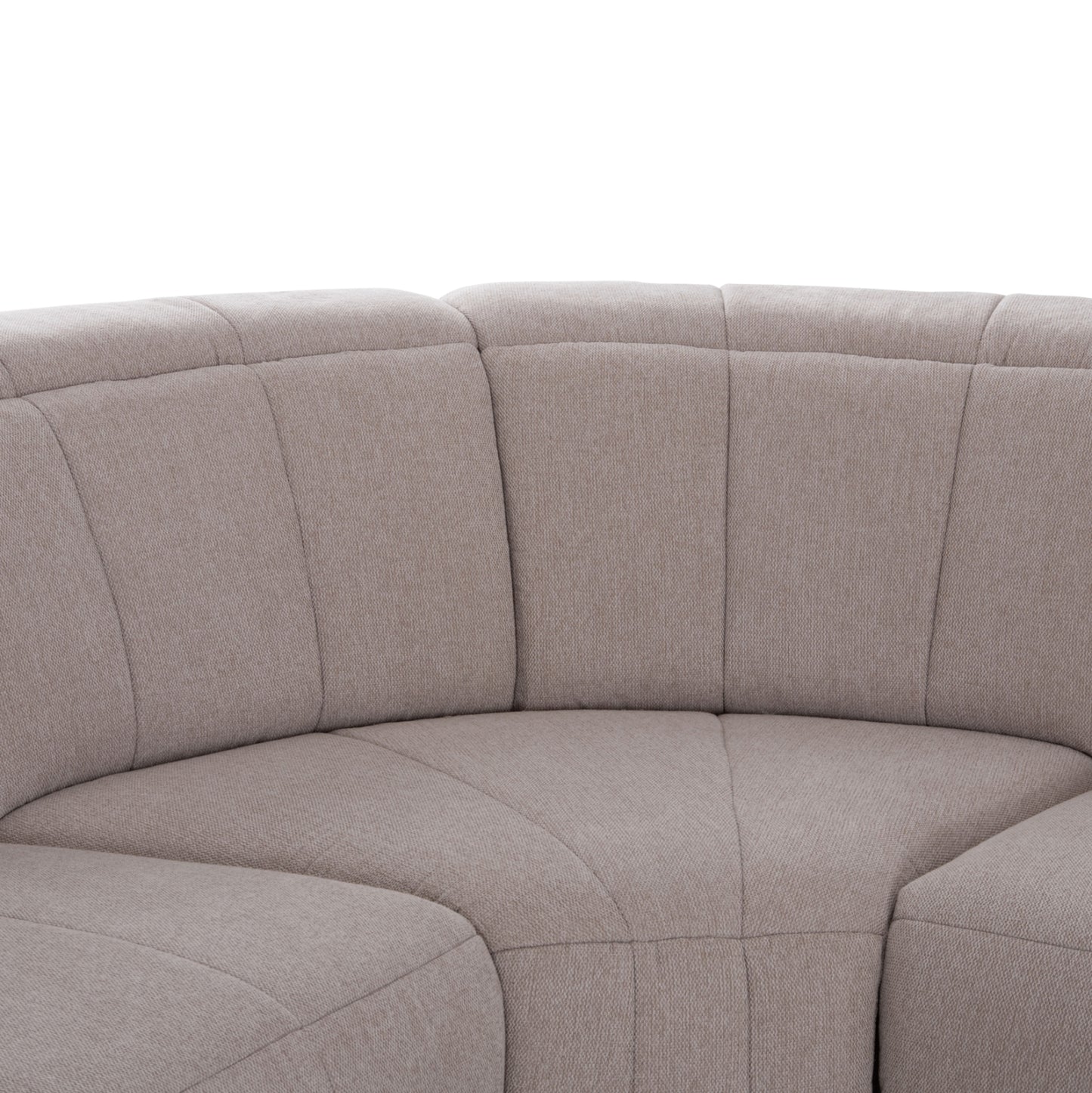Corner Sofa With 2 Recline Seats Oracle Hm3290.02 Beige Fabric 260x260x90(seat Depth)x94hcm.