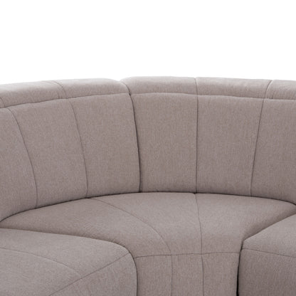 Corner Sofa With 2 Recline Seats Oracle Hm3290.02 Beige Fabric 260x260x90(seat Depth)x94hcm.
