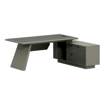 Professional Office Lux Series 196x150x75x Reversible Corner Mocha & Ash Color Hm2115
