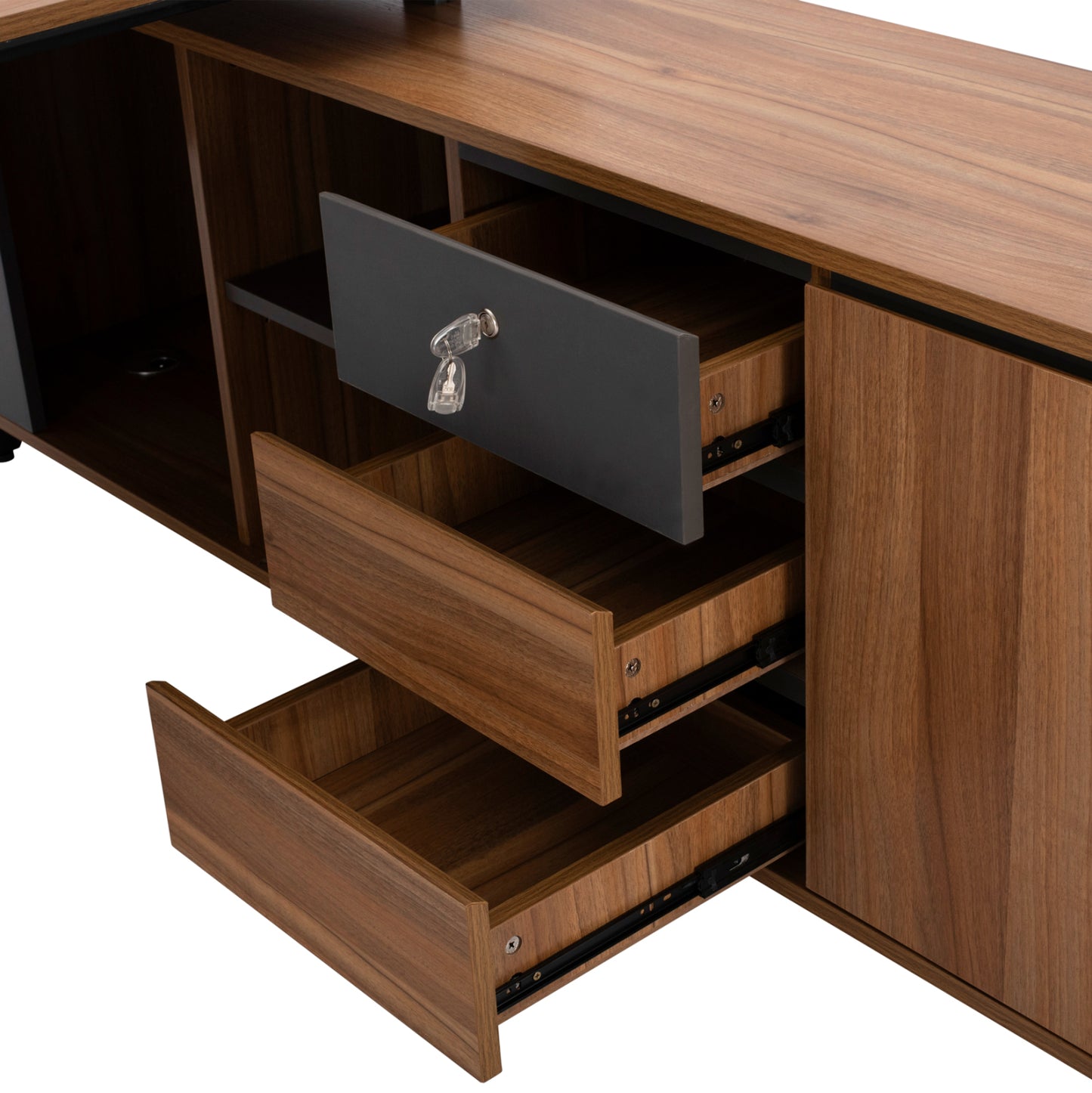 Professional Office Library Reversible Corner Supreme 200x180x76 Hm2384