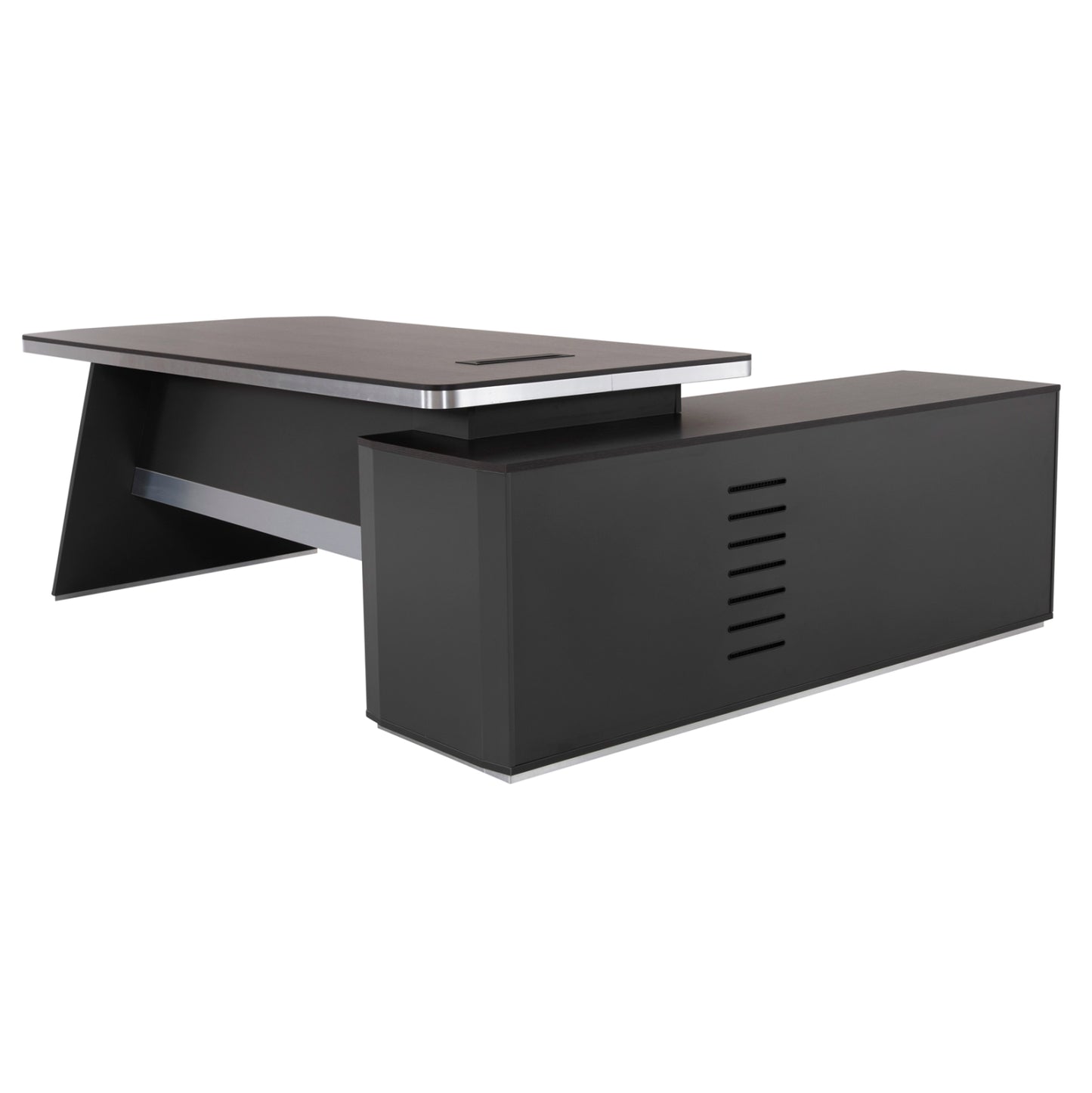 Professional Office Desk Left Corner Rosewood Hm2083l 220x180x76hcm