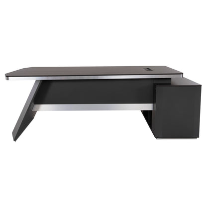 Professional Office Desk Left Corner Rosewood Hm2083l 220x180x76hcm