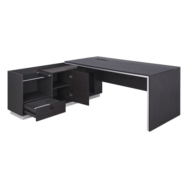 Professional Office Left Corner Rosewood Hm2086l 180x170x76cm