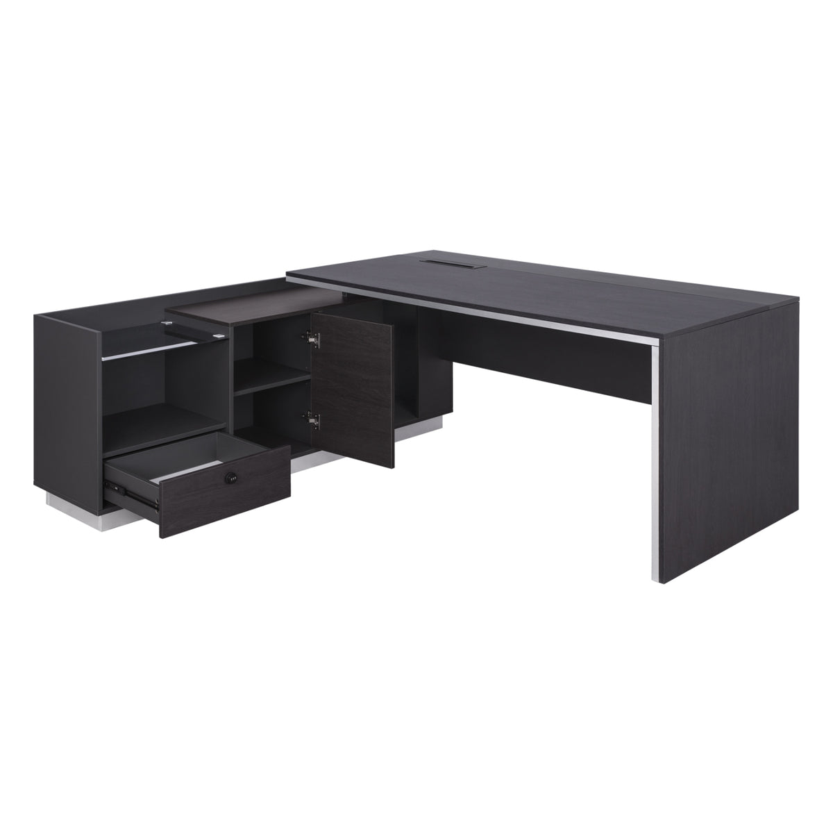 Professional Office Left Corner Rosewood Hm2112l 200x160x76cm
