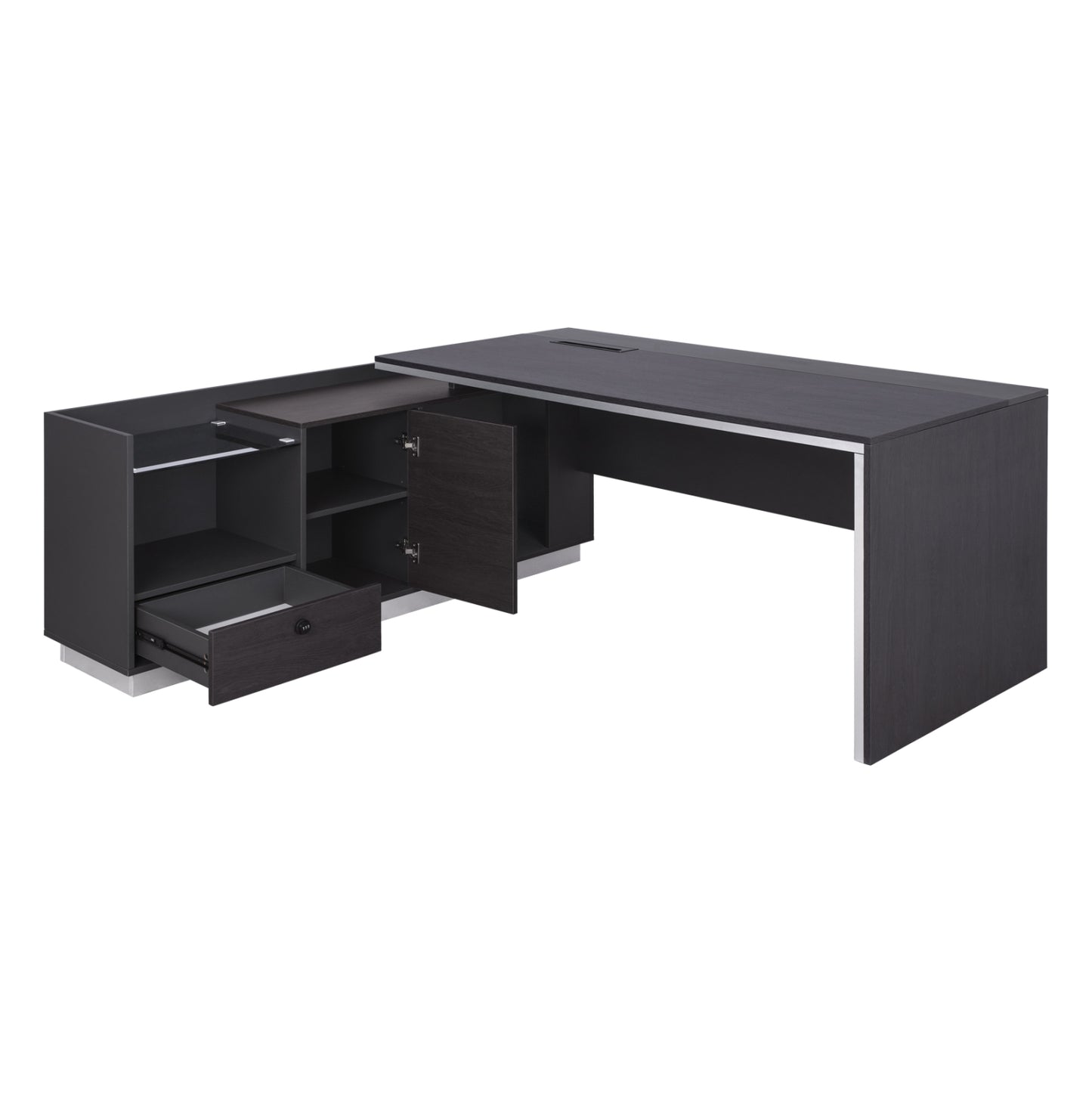 Professional Office Left Corner Rosewood Hm2112l 200x160x76cm