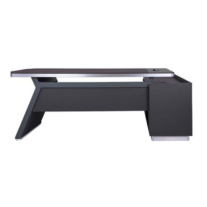 Professional Left Corner Office Desk Rosewood Hm2084l 220x180x76hcm