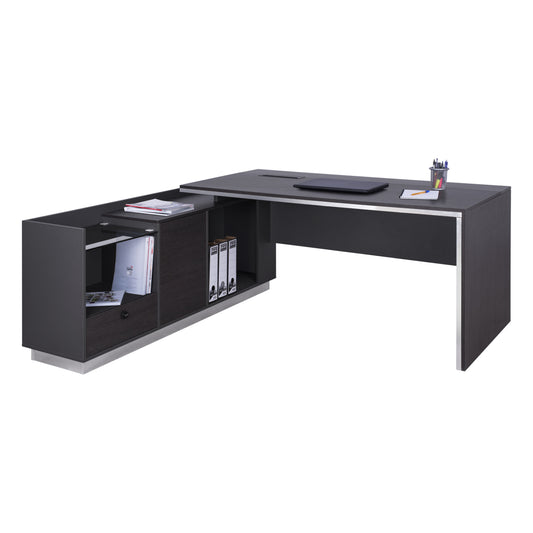 Professional Office Left Corner Rosewood Hm2112l 200x160x76cm