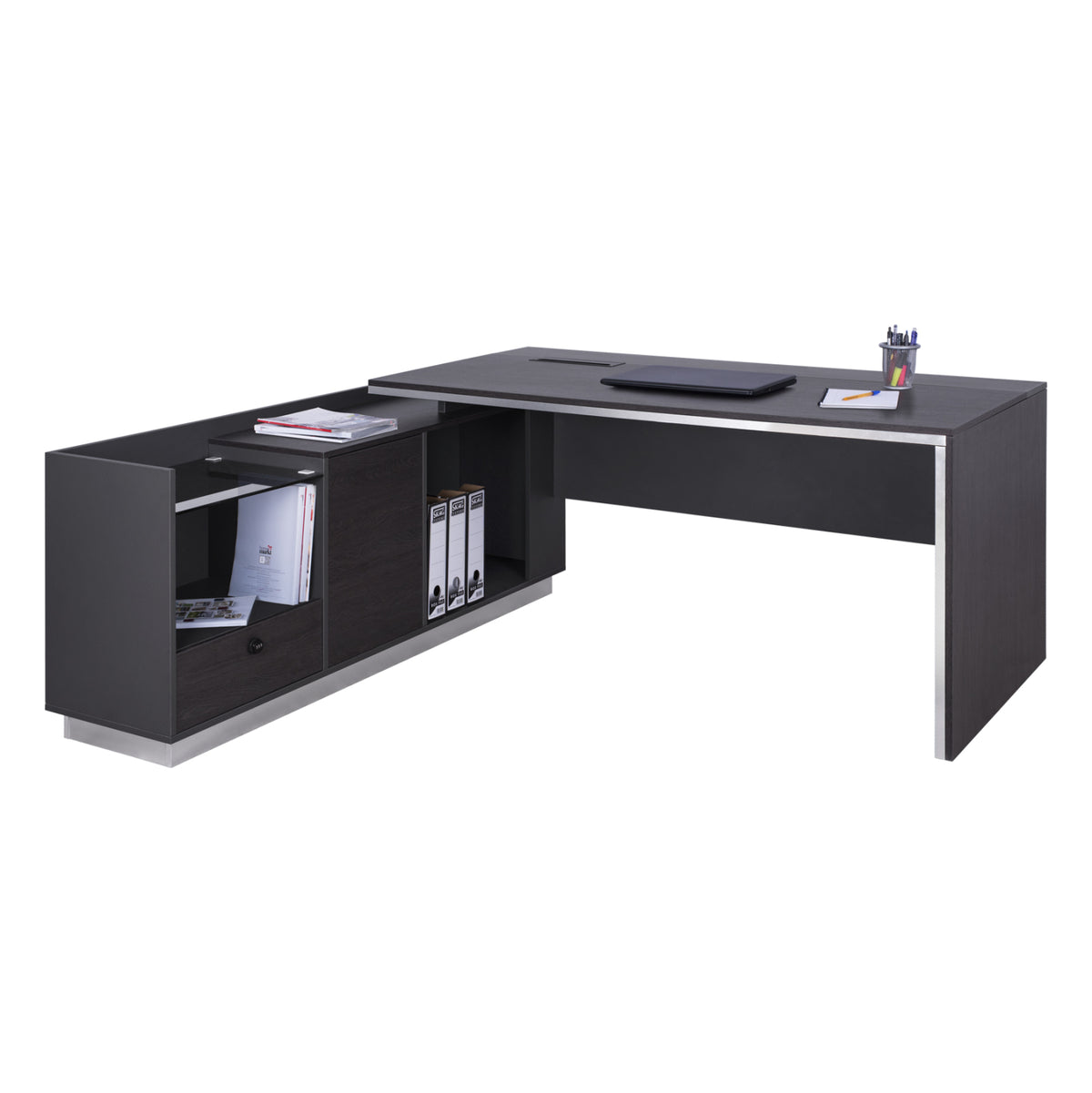 Professional Office Left Corner Rosewood Hm2112l 200x160x76cm