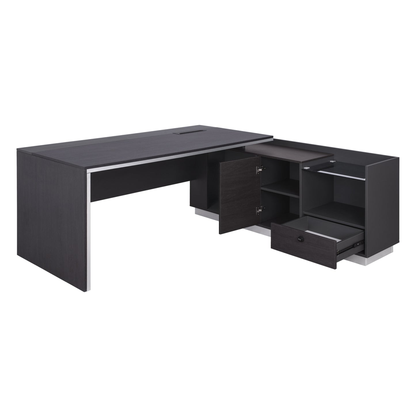 Professional Office Right Corner Rosewood Hm2112r 200x160x76cm