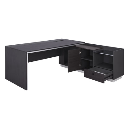 Professional Office Right Corner Rosewood Hm2112r 200x160x76cm